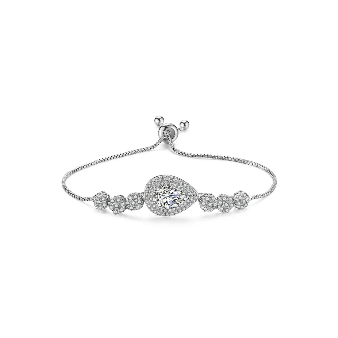 Schieberarmband mit Pavé-Mittelstück