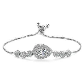Pave Center Slider Bracelet