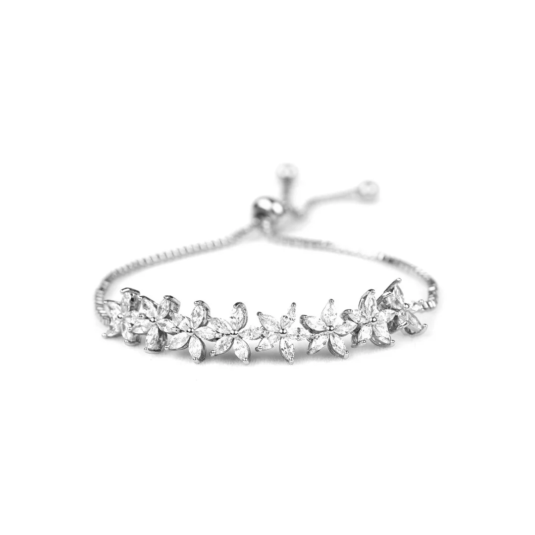Silver Vine Leaf Bracelet