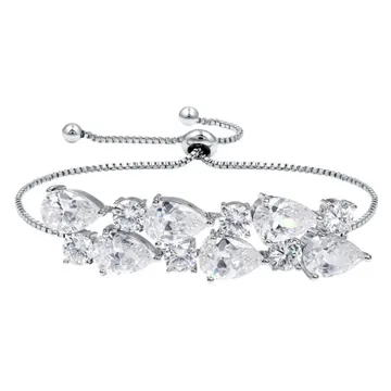 Statement Pear Crystal Bracelet
