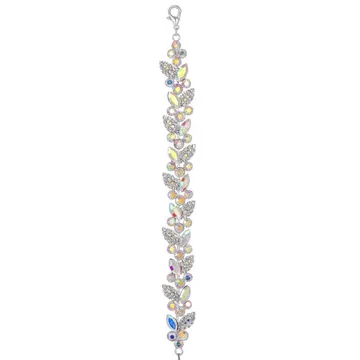AB Floral Crystal Bracelet
