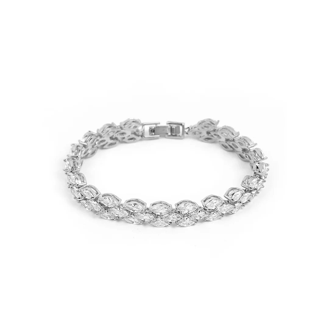 Marquise Crystal Tennis Bracelet