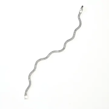 Wave Crystal Line Bracelet