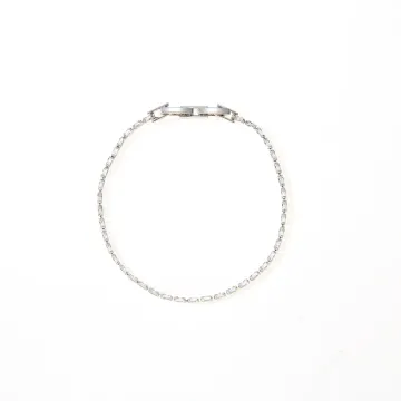 Fine Silver Crystal Line Bracelet