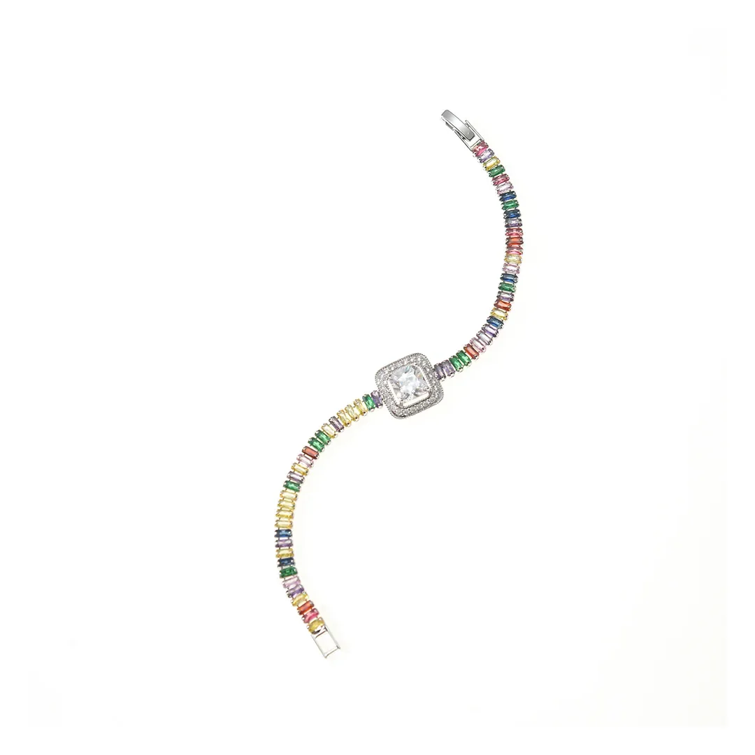 Multicolor Arc Link Bracelet