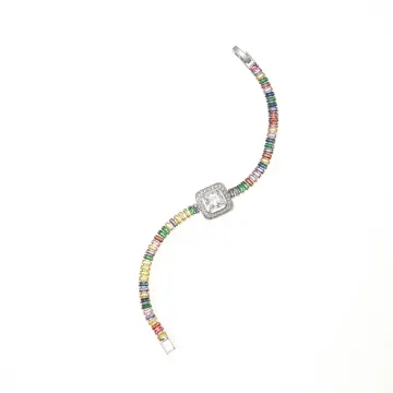 Multicolor Arc Link Bracelet