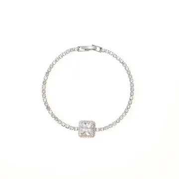 Round Center Crystal Chain Bracelet
