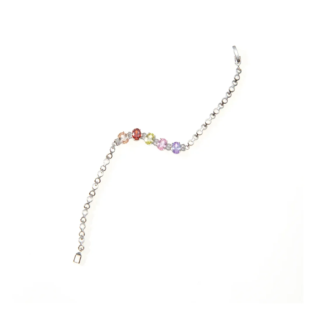 Mehrfarbiges Armband mit Akzenten