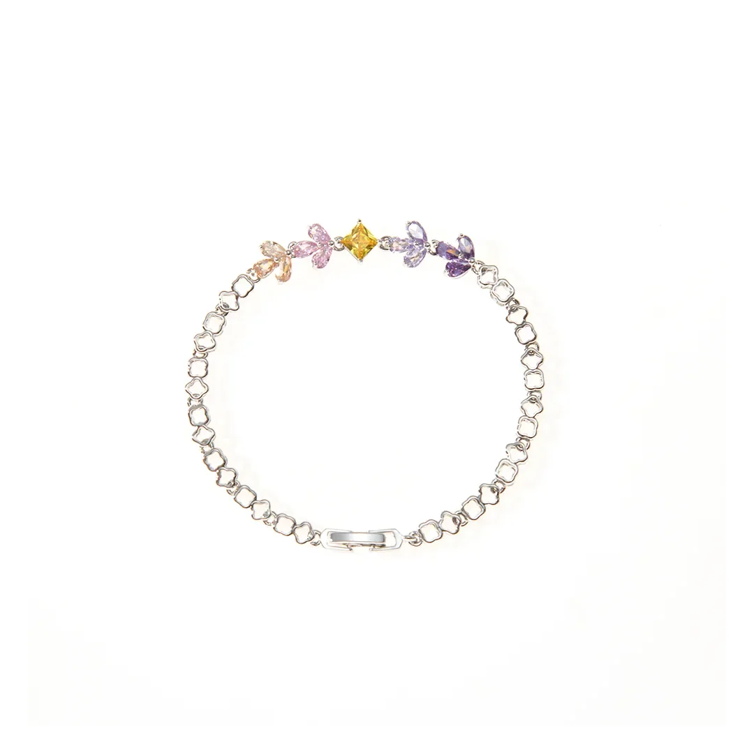 Pastel Shapes Chain Bracelet