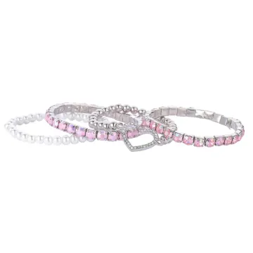 Pink Crystal Stack Set