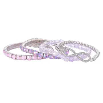 Lavender Crystal Stack Set