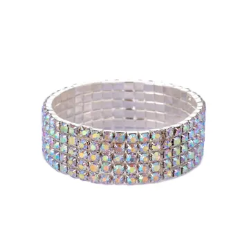 AB Shimmer Wide Stretch Bracelet