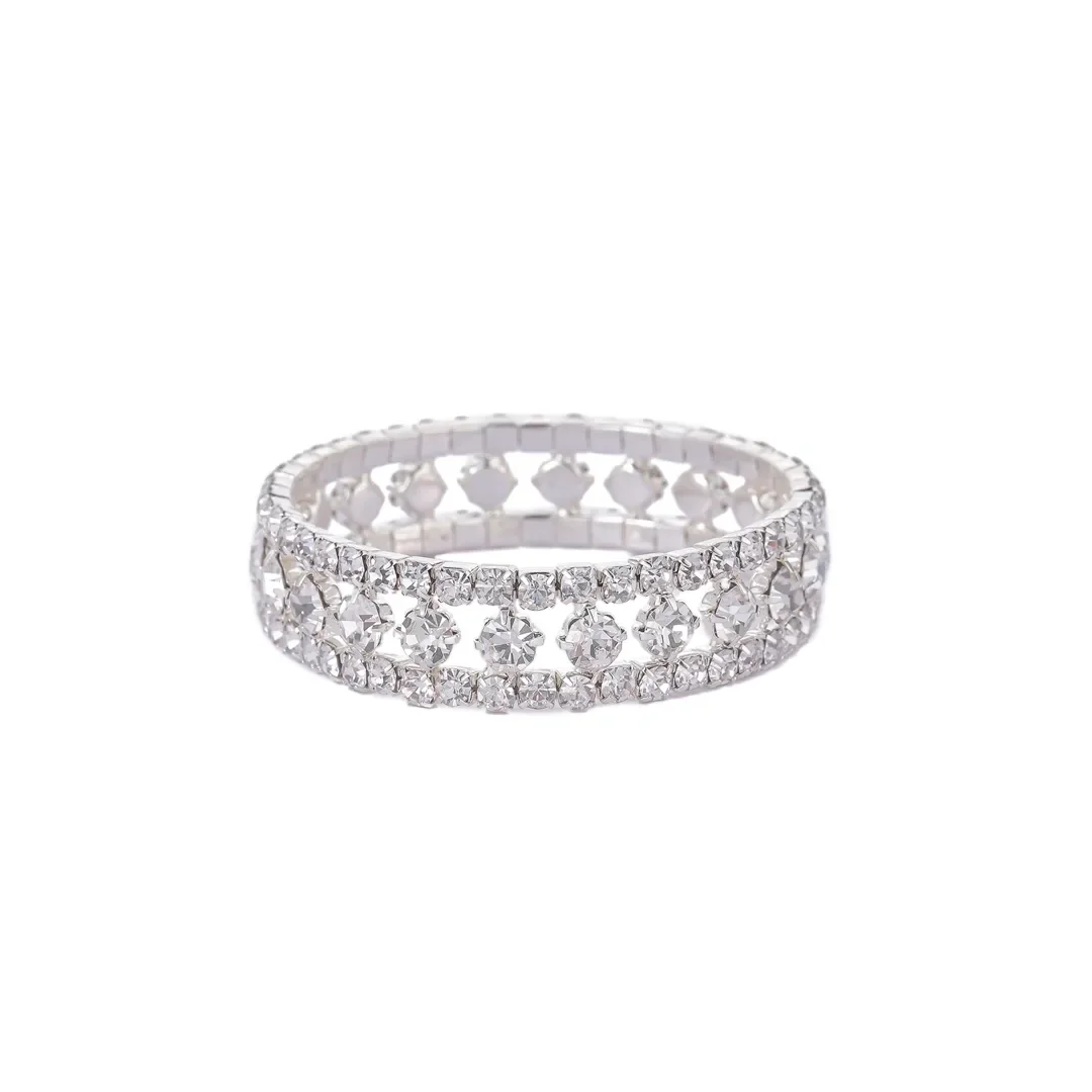 Pulsera elástica geométrica calada