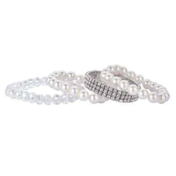 Pearl & Crystal Stretch Stack