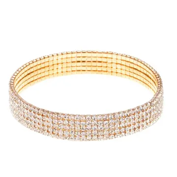 Champagne Wide Crystal Stretch