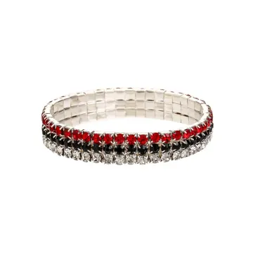 Red & Black Color-block Stretch