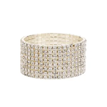 Wide Clear Crystal Band