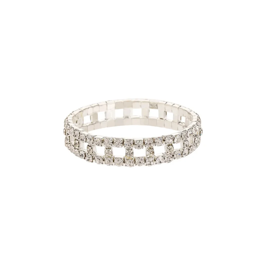 Open Square Crystal Stretch