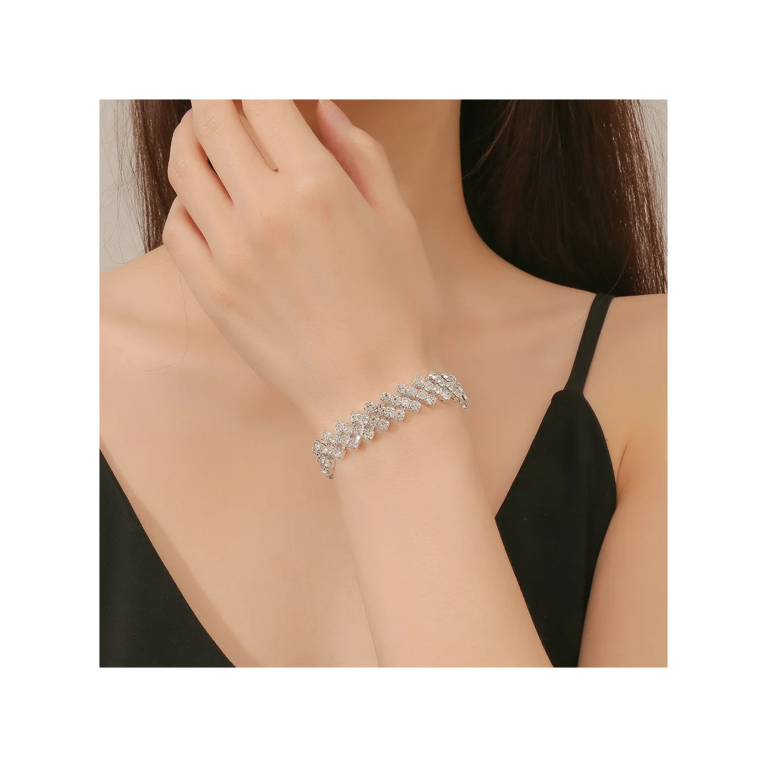Leaf Crystal Bracelet