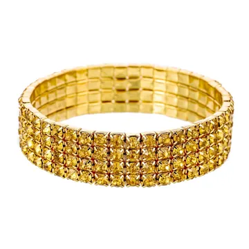 Warm Gold-tone Multi-row Stretch